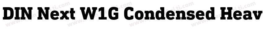 DIN Next W1G Condensed Heavy字体转换
